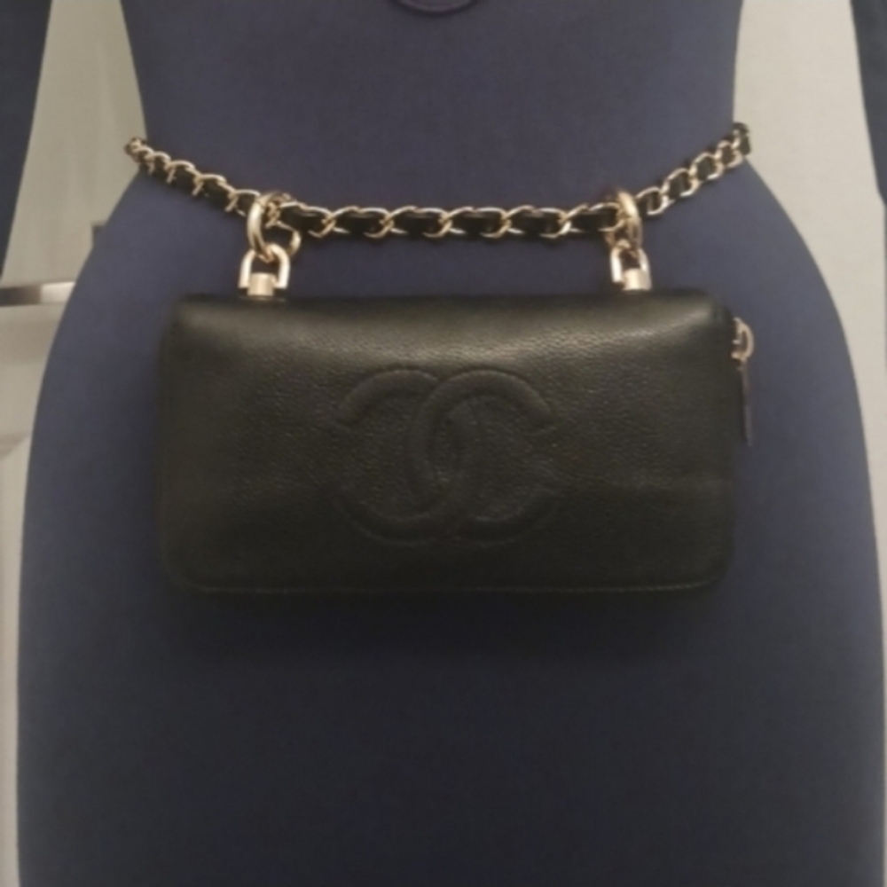 Black Chanel Wallet On Chain - Picture 7 of 8